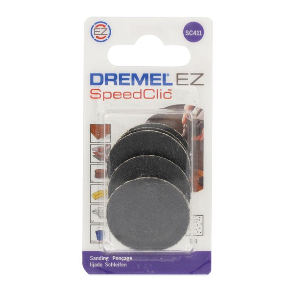 DREMEL SC411 EZ SpeedClic Sanding Discs 2615S411JA 60 Grit 