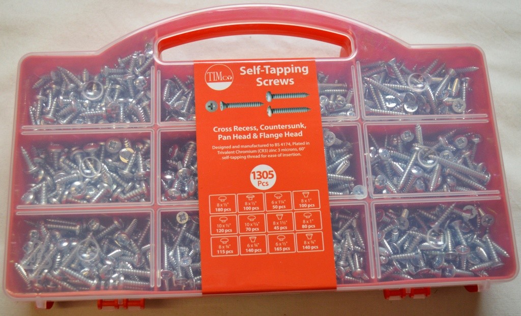 Self Tapping Screws TIMco assorted screws in plastic case 