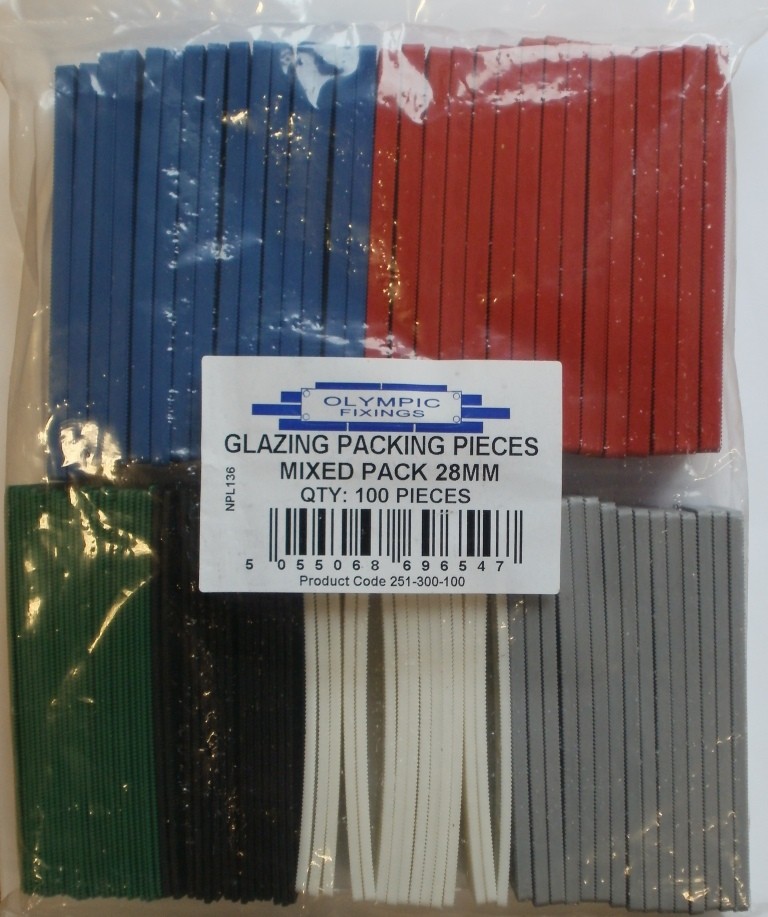  WINDOWS GLAZING PACKING PIECES (MIXED) PACK 100