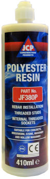 POLYESTER RESIN 410ml 2 PART ANCHORING SYSTEM & NOZZLE J-Fix JF380P (Sealants & Adhesives)