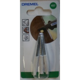 Dremel 457 Chainsaw Sharpening Grinding Stone 4.5mm - Pack of 3 - 26150457JA